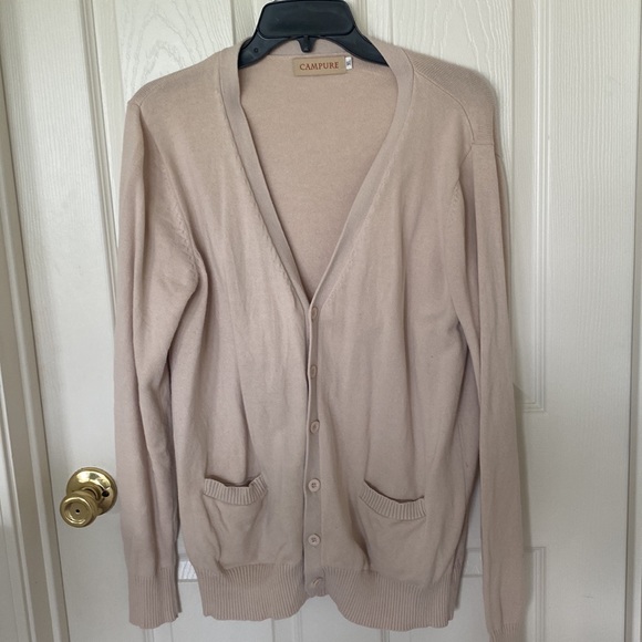 Cardigan, beige, sizeXL, but fits more like a medium/large - Picture 2 of 7